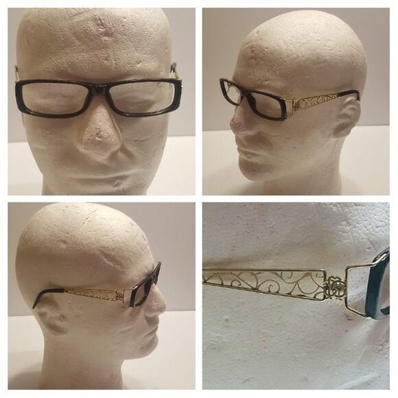 ROBERTO CAVALLI TURCHESE 418 U14 BROWN GOLD PLASTIC EYEGLASSES - Picture 7 of 8